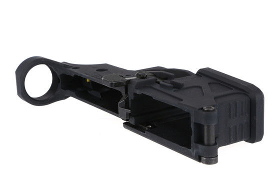 The American Defense UIC AR15 stripped lower receiver is compatible with Mil-Spec buffer tubes